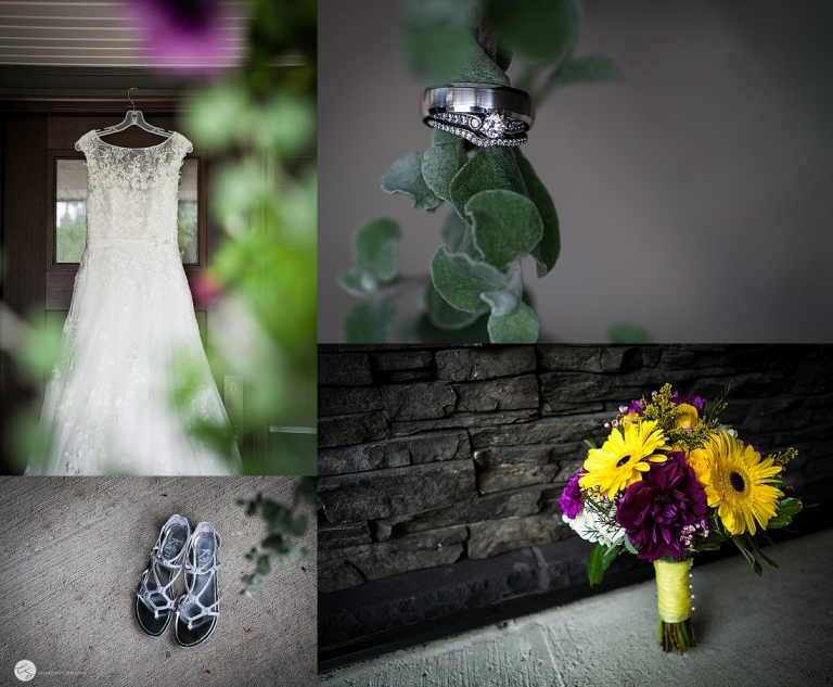wedding detail shots, ring, shoes, dress