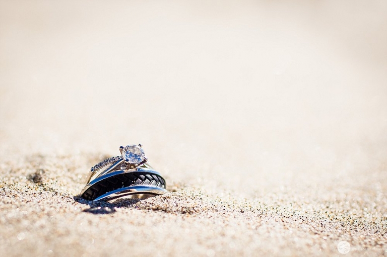 ring shot in sand