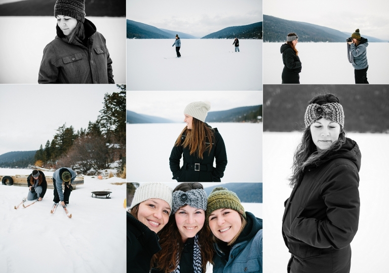Snoeshowing and photography on loon lake